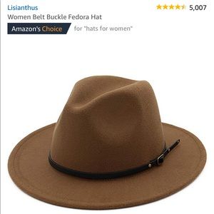 Amazon camel-brown fedora hat